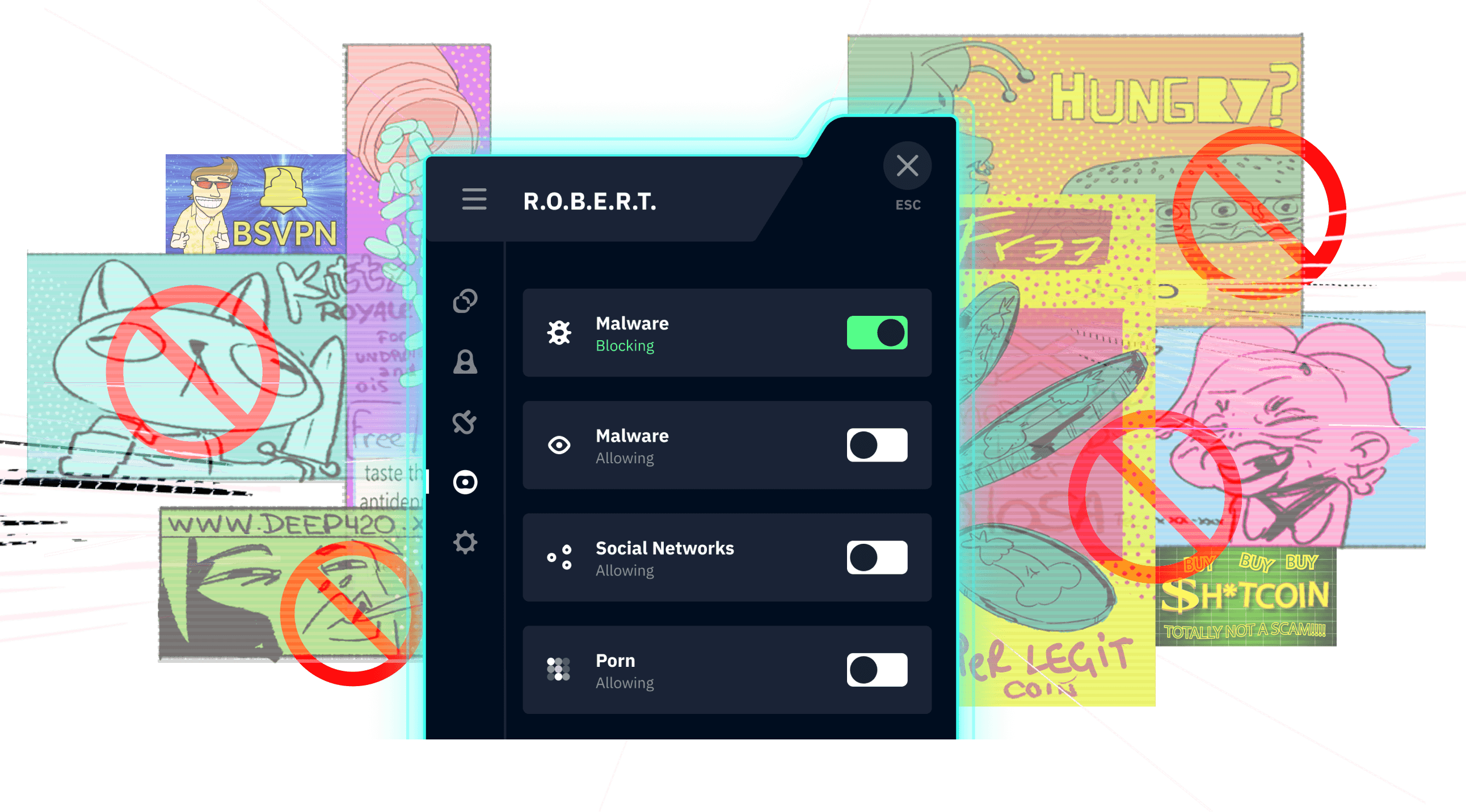 Блокируйте лишний контент