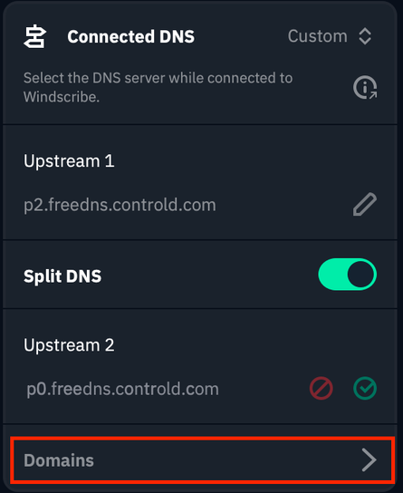 Domain Tab & Location